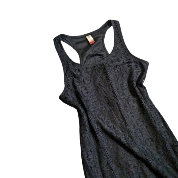 No Boundaries Black Lace Maxi Dress - Picture 2 of 4